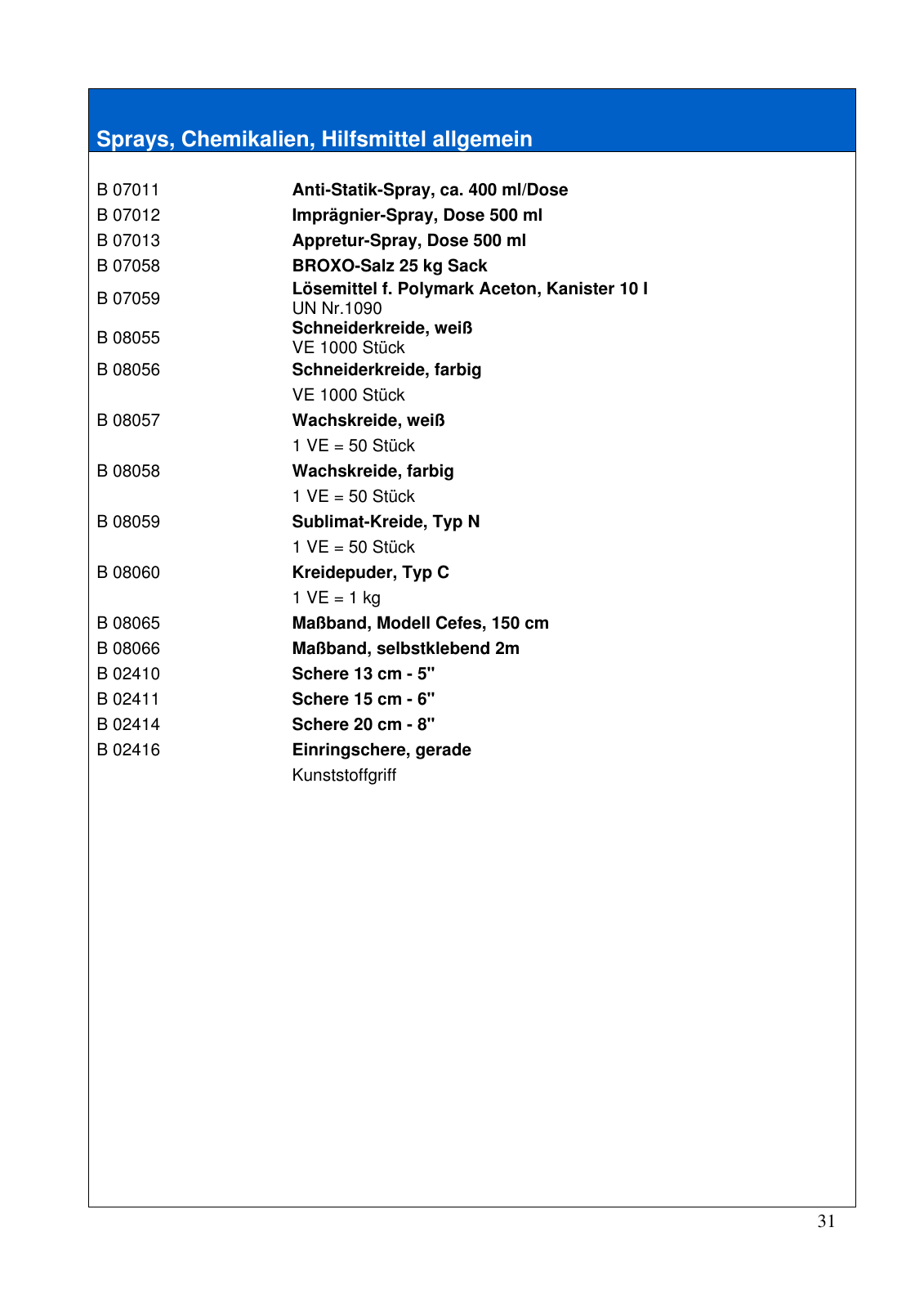 Vorschau Betriebsmittelkatalog Seite 31