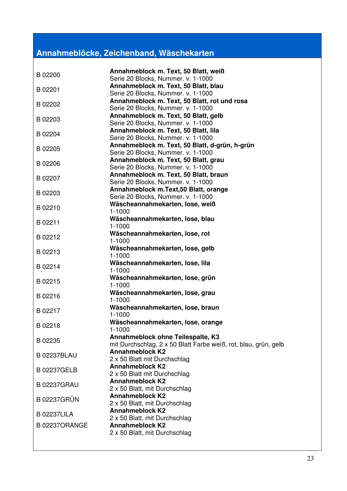Vorschau Betriebsmittelkatalog Seite 23