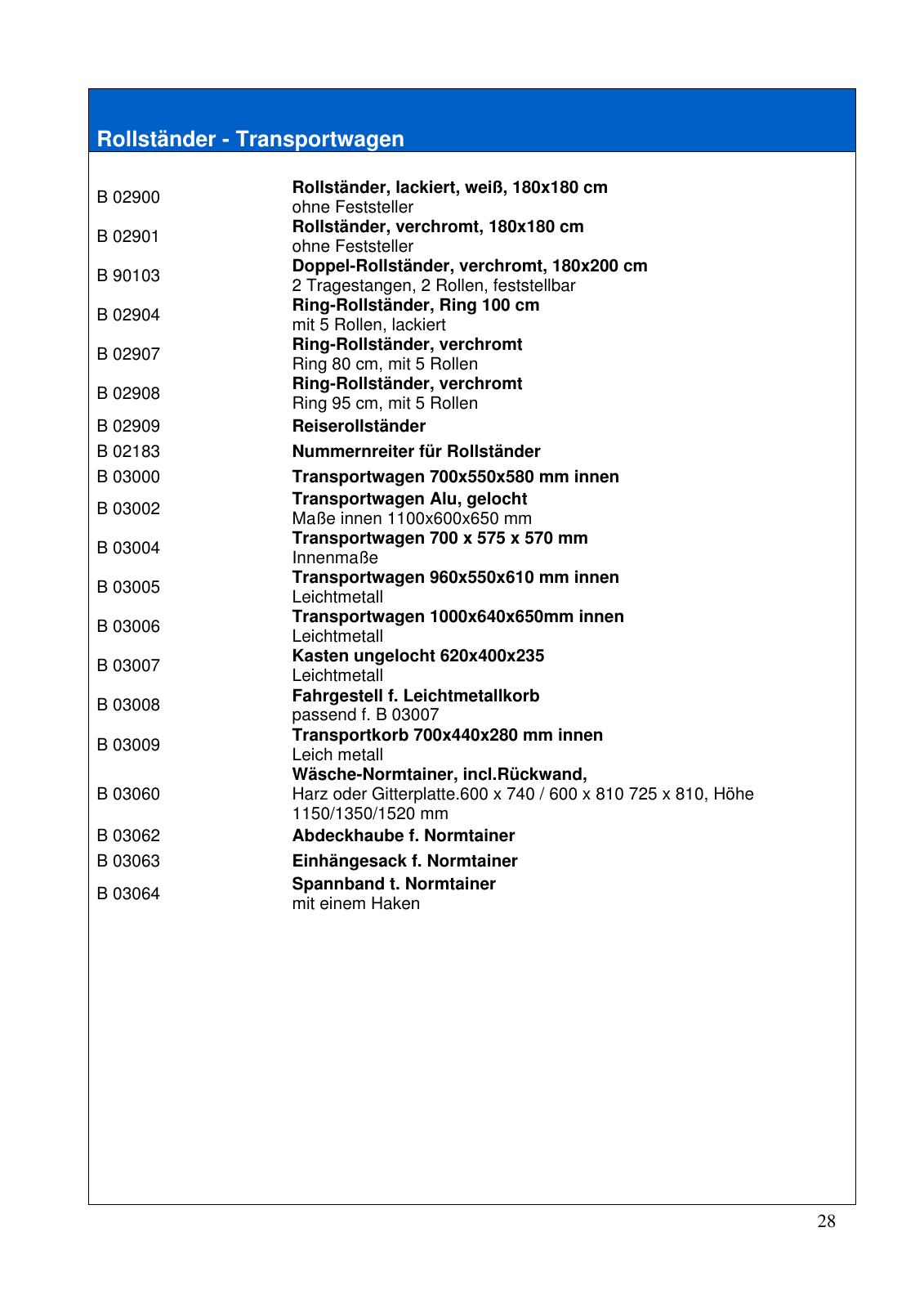 Vorschau Betriebsmittelkatalog Seite 28